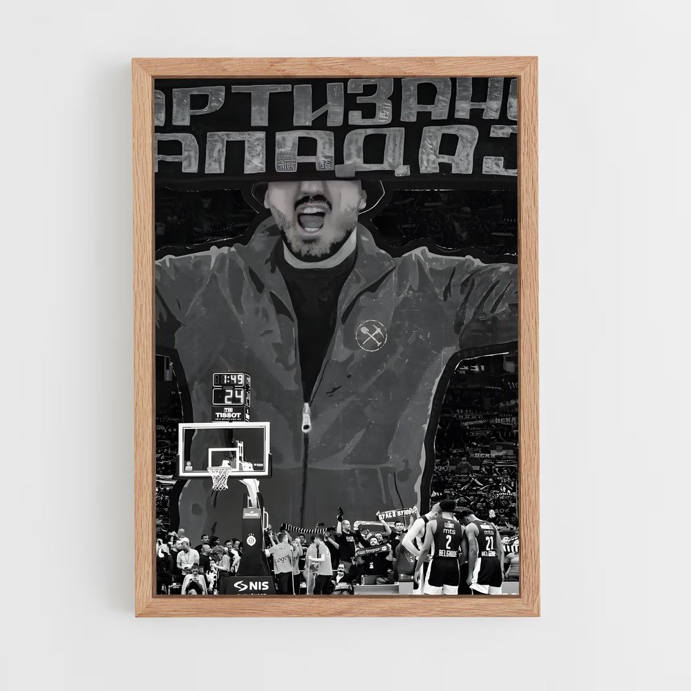 Poster Le Dunk de Belgrade – affiche Basketball (vue 4)